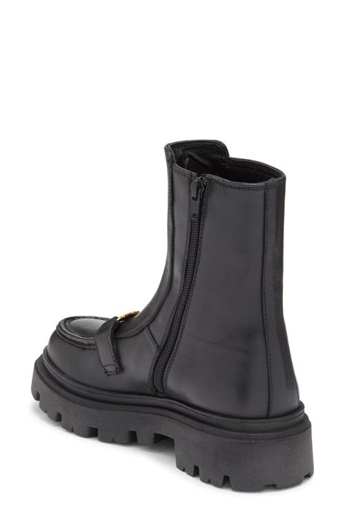 Roberto Cavalli Cortina Lug Platform Boot In Black