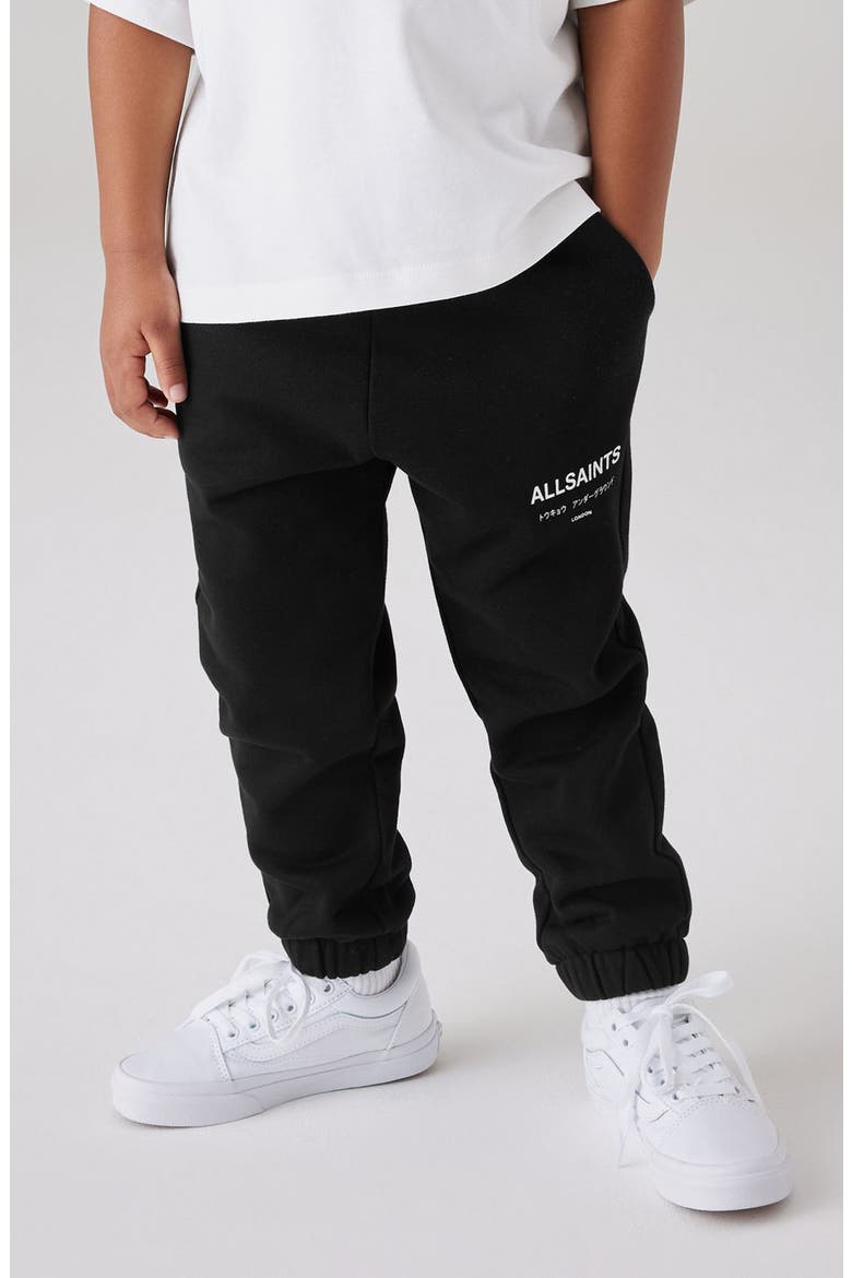 Kids' Underground Logo Joggers, Alternate, color, BLACK