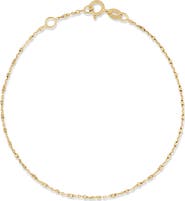 Bony Levy 14K Gold Cube Station Bracelet