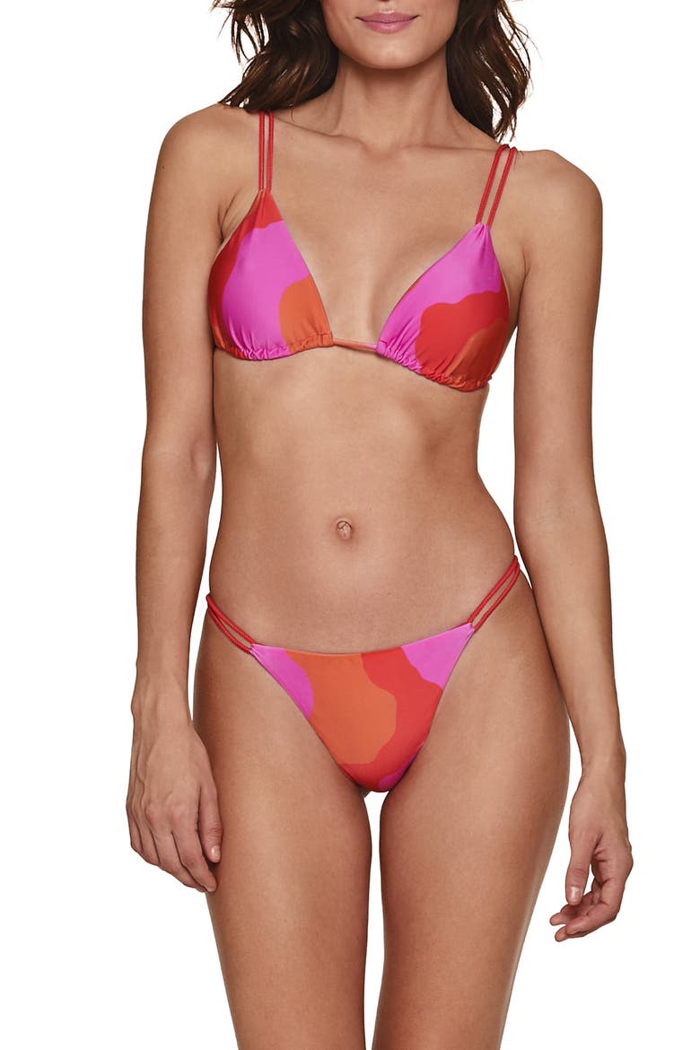 ViX Swimwear Artsy String Cheeky Bikini Bottoms, Alternate, color, MULTI