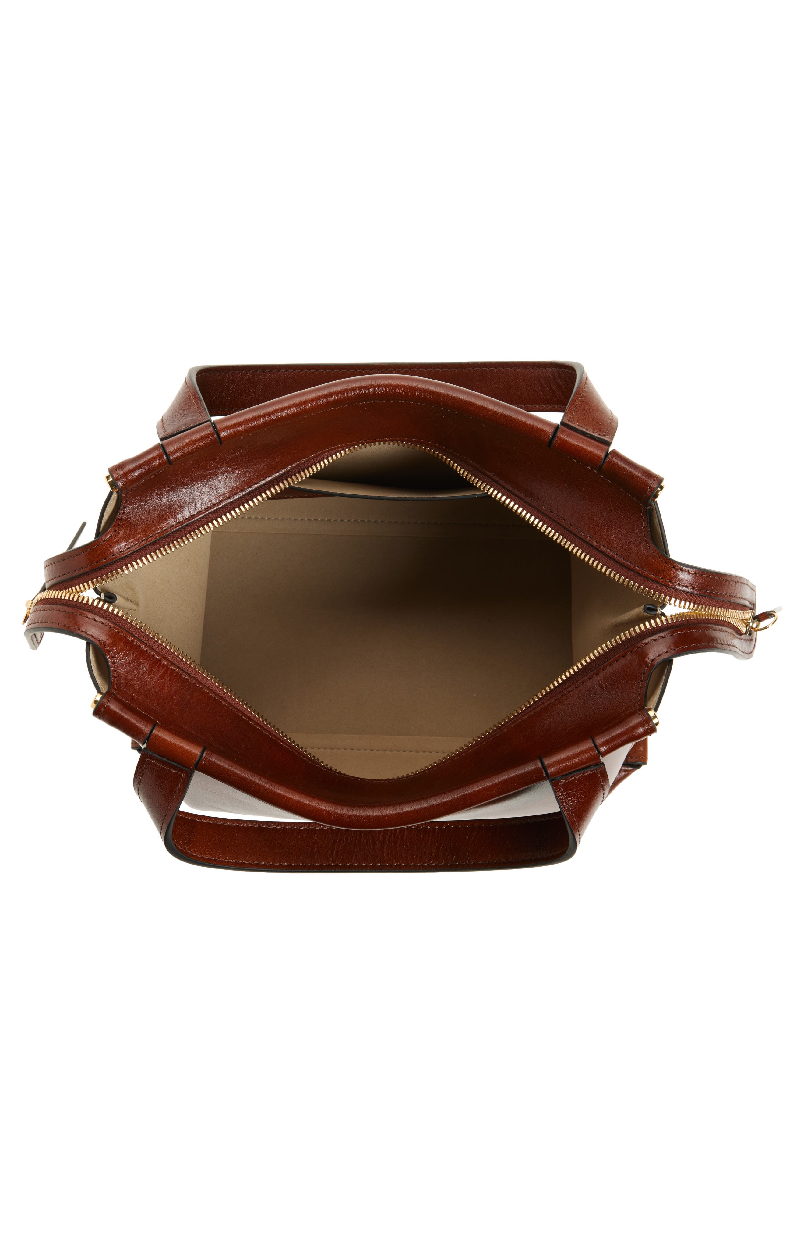 Wandler Ida Leather Top Handle Bag, Alternate, color, Palissander Glaze 1775