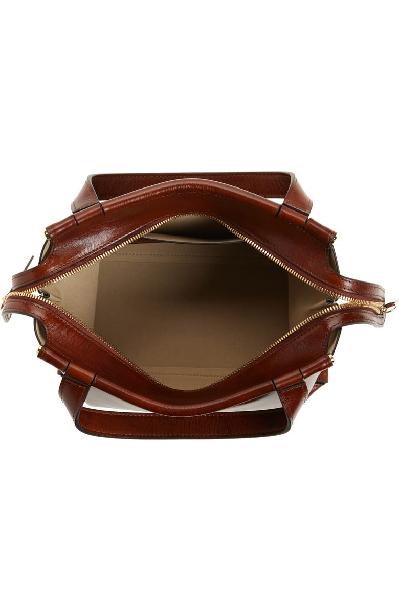 Wandler Ida Leather Top Handle Bag, Alternate, color, Palissander Glaze 1775