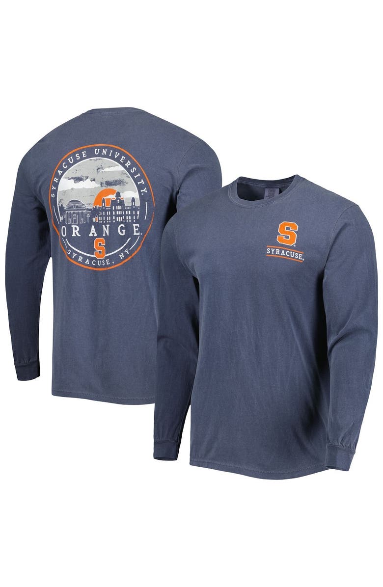 IMAGE ONE Men's Navy Syracuse Orange Circle Campus Scene Long Sleeve T-Shirt, Main, color, 