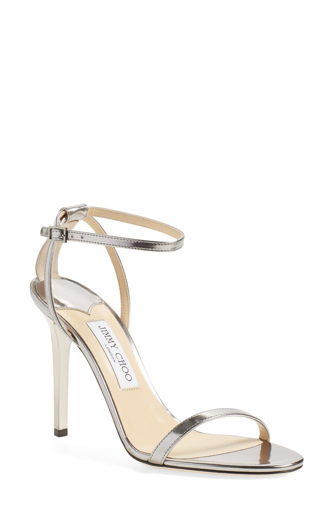Jimmy Choo 'Minny' Ankle Strap Sandal, Main, color, 