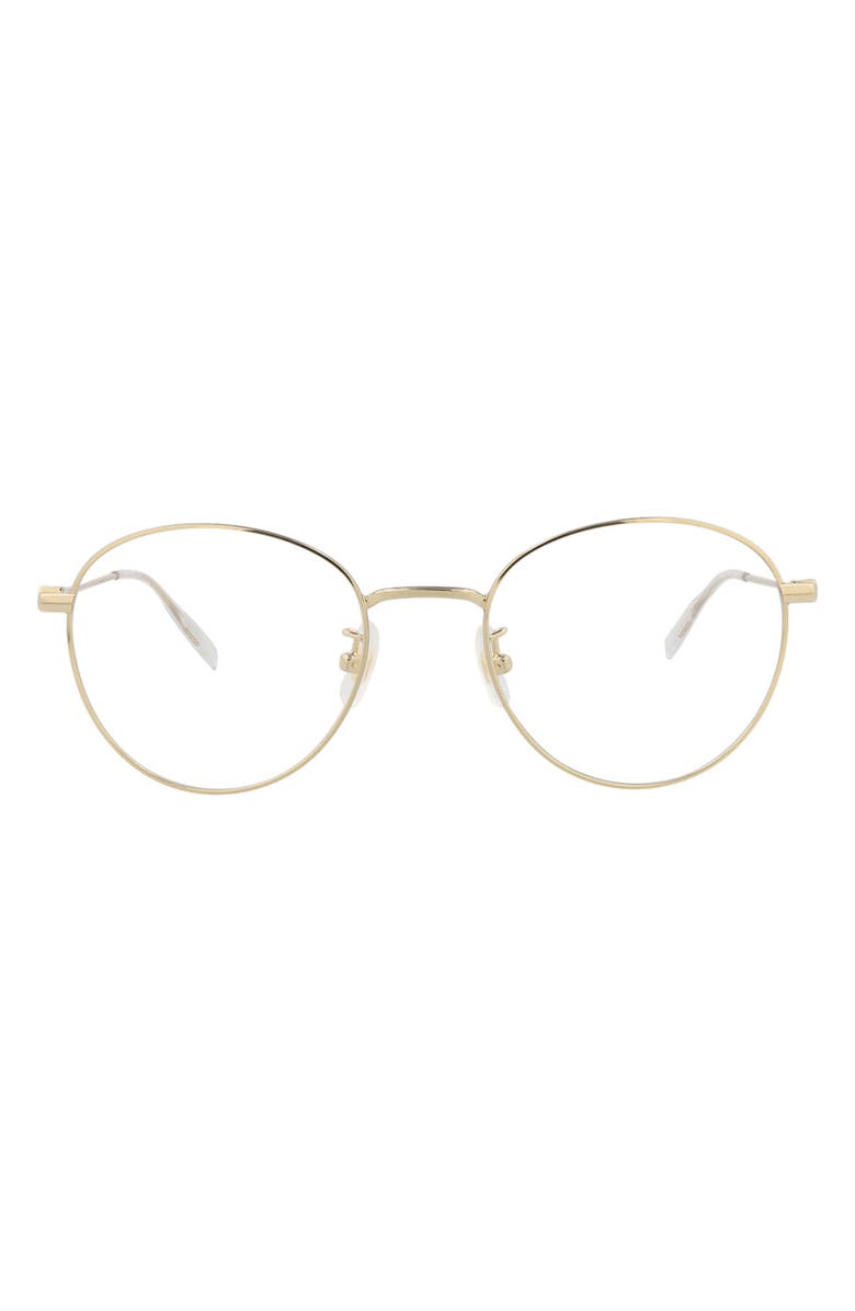 Montblanc 51mm Round Optical Glasses, Main, color,