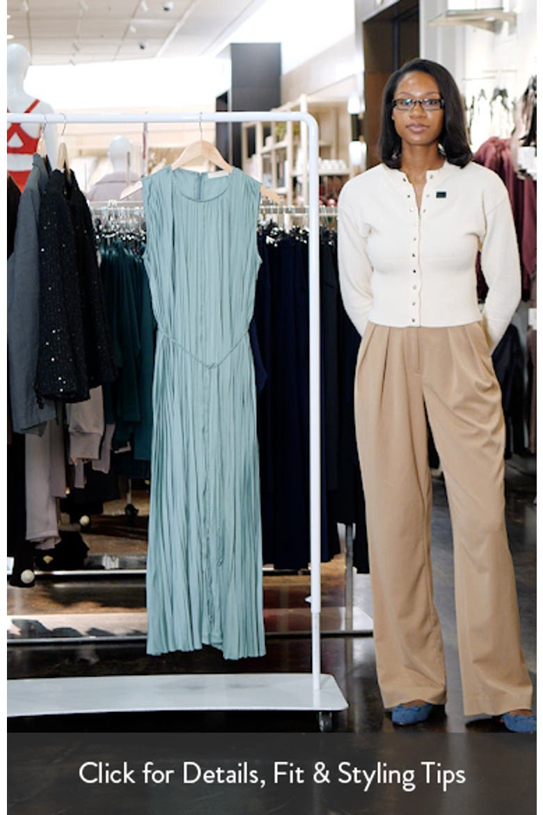 Fianna Plissé Sleeveless Midi Dress video