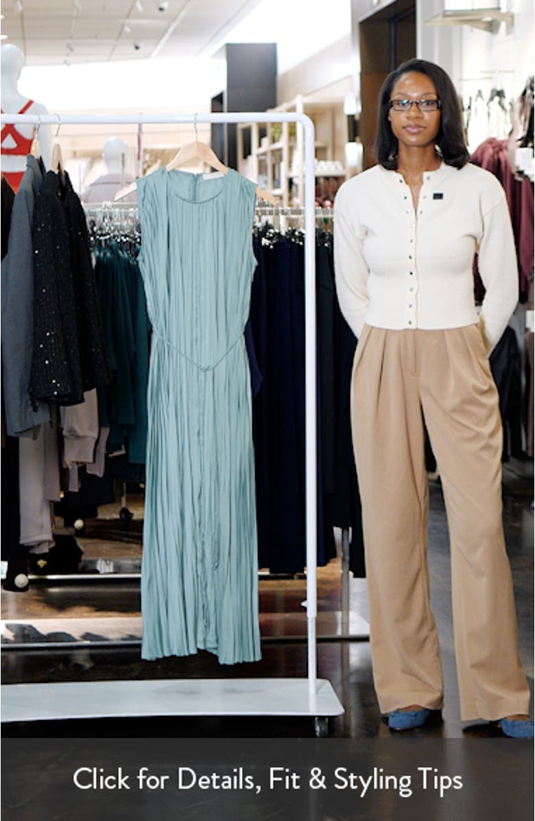 Fianna Plissé Sleeveless Midi Dress, sales video thumbnail