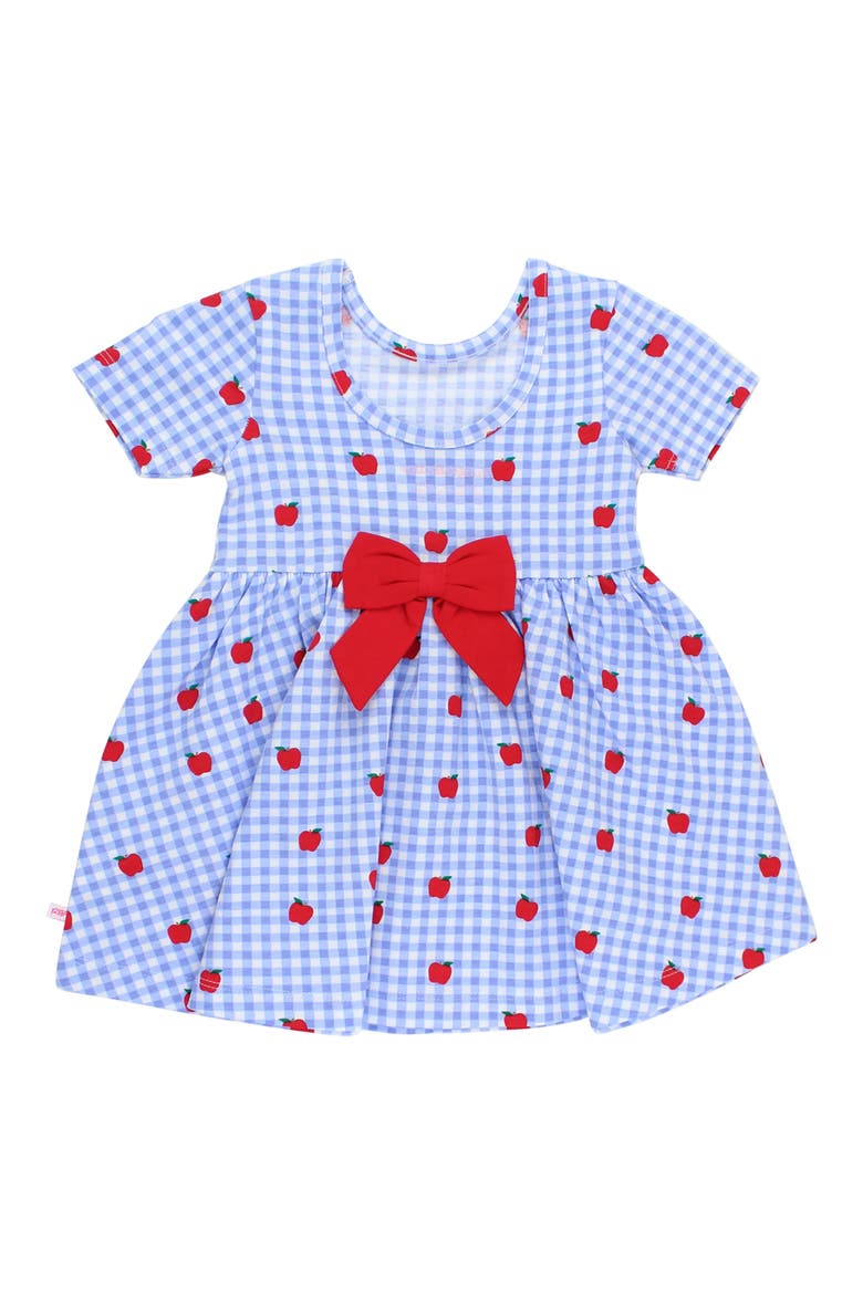Apple Orchard Gingham Skater Dress, Alternate, color, BLUE