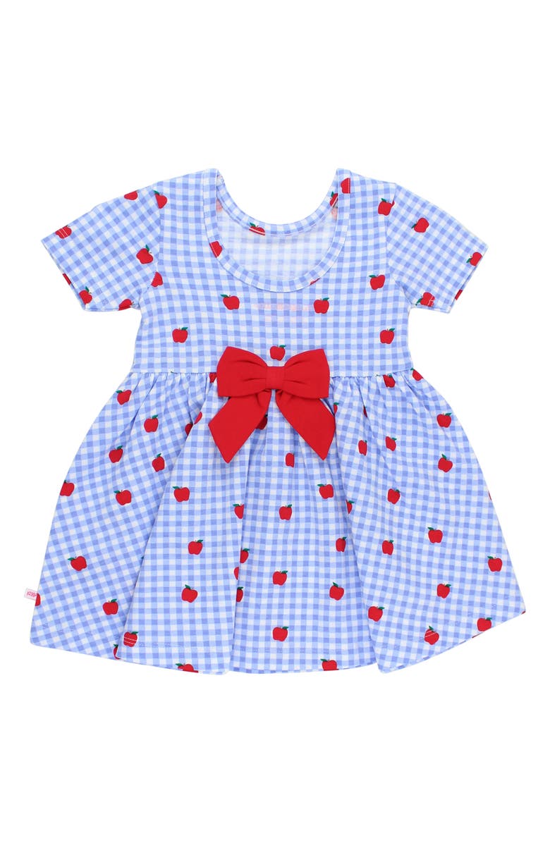 RuffleButts Apple Orchard Gingham Skater Dress, Alternate, color,