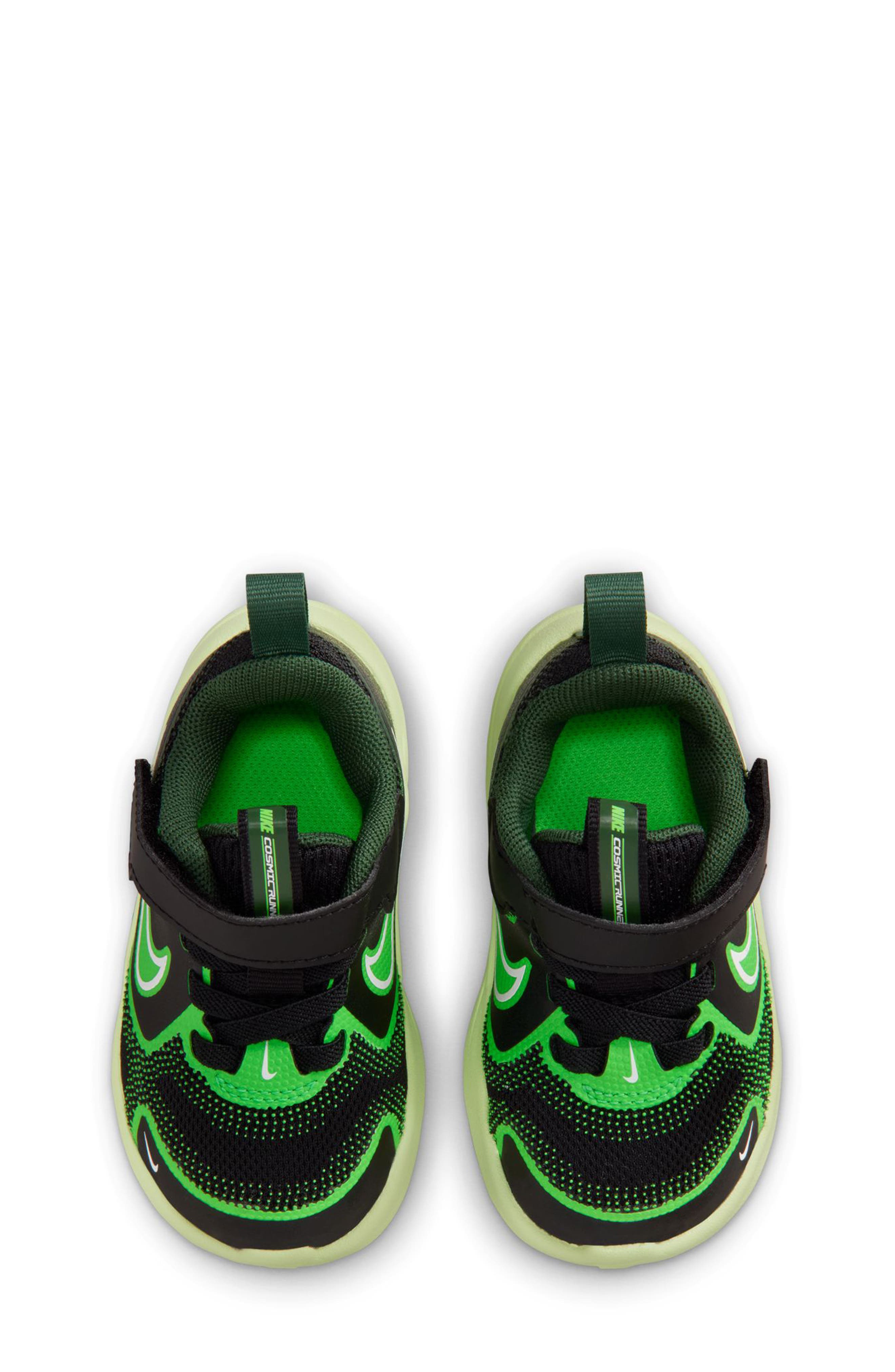 Nike Cosmic Runner Running Shoe, Alternate, color, Black/ White/ Liquid Lime/ Fir