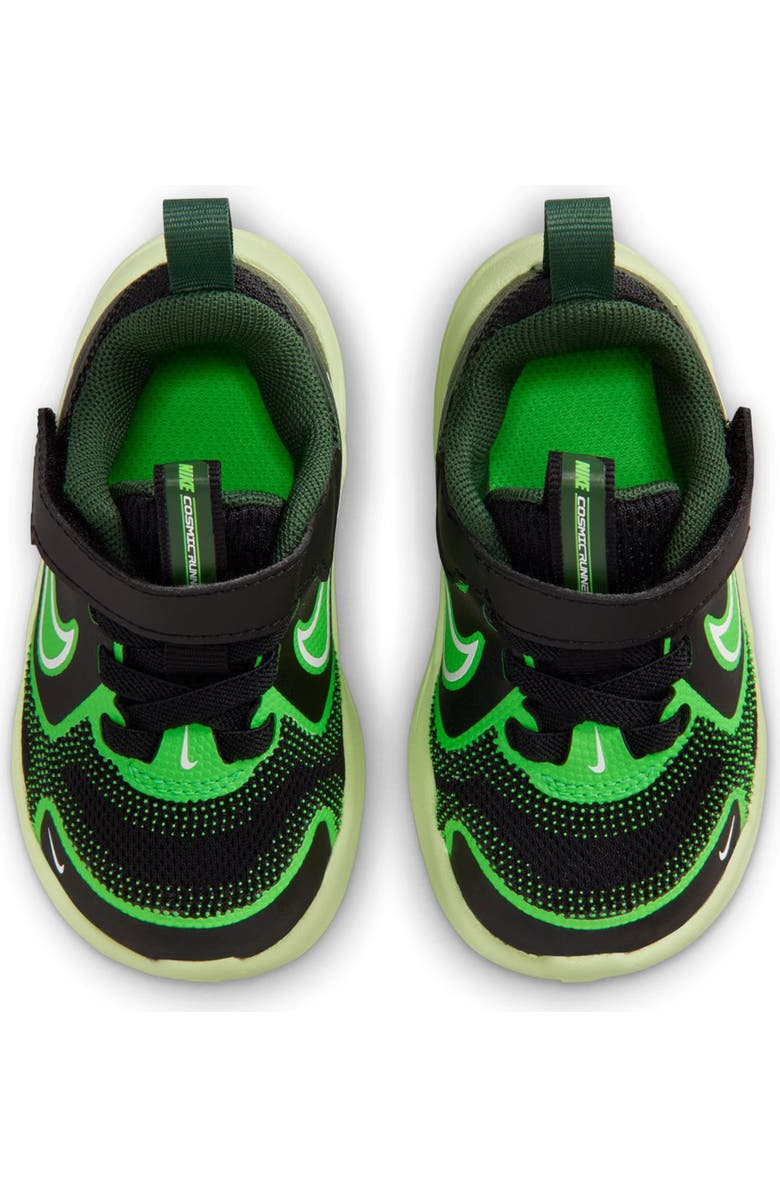 Nike Cosmic Runner Running Shoe, Alternate, color, Black/ White/ Liquid Lime/ Fir