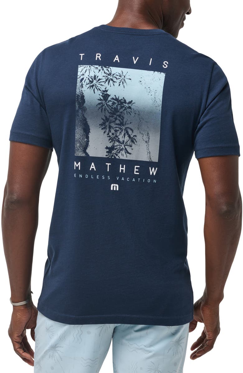 TravisMathew Lighthouse Rock Graphic T-Shirt, Alternate, color, Total Eclipse