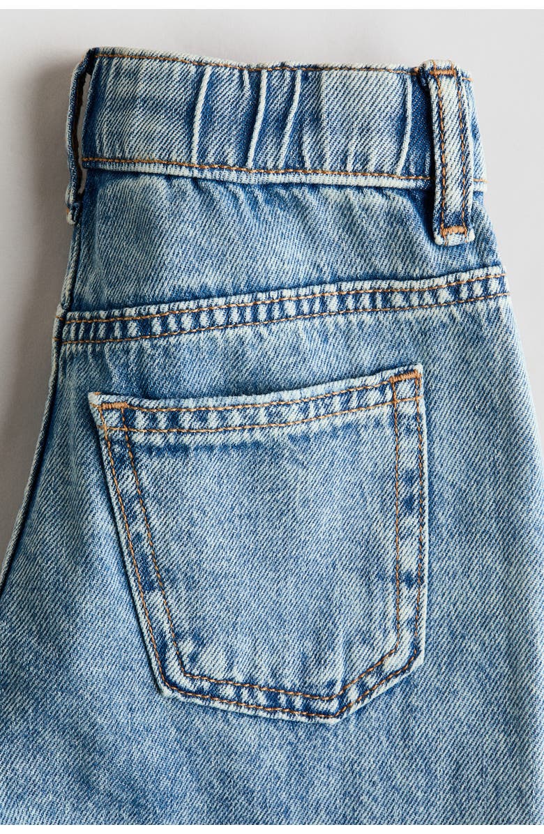 H&M Loose Fit Barrel Jeans, Alternate, color, Light Denim Blue