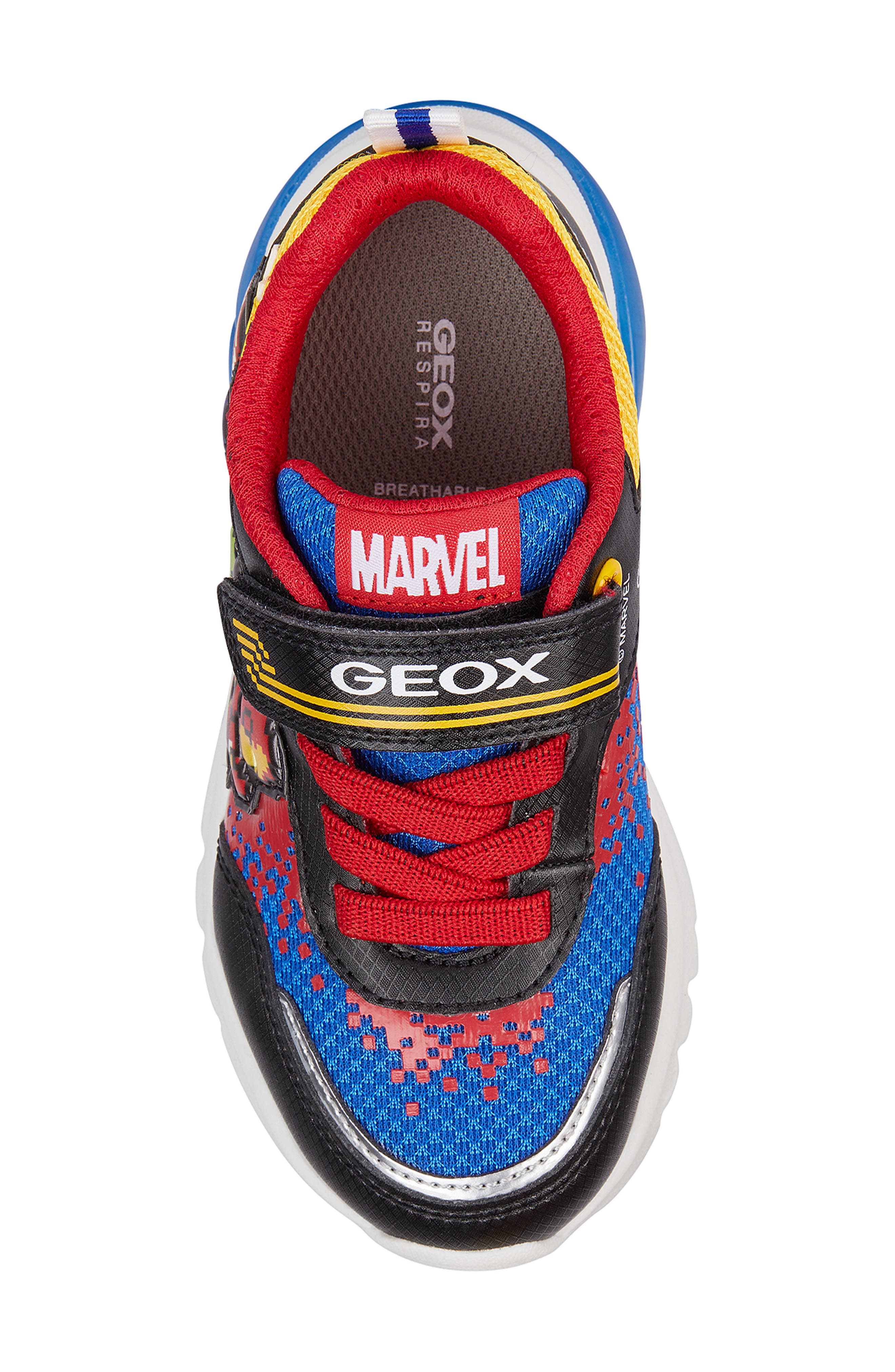 Geox x Marvel Kids' Ciberdron Sneaker, Alternate, color, 