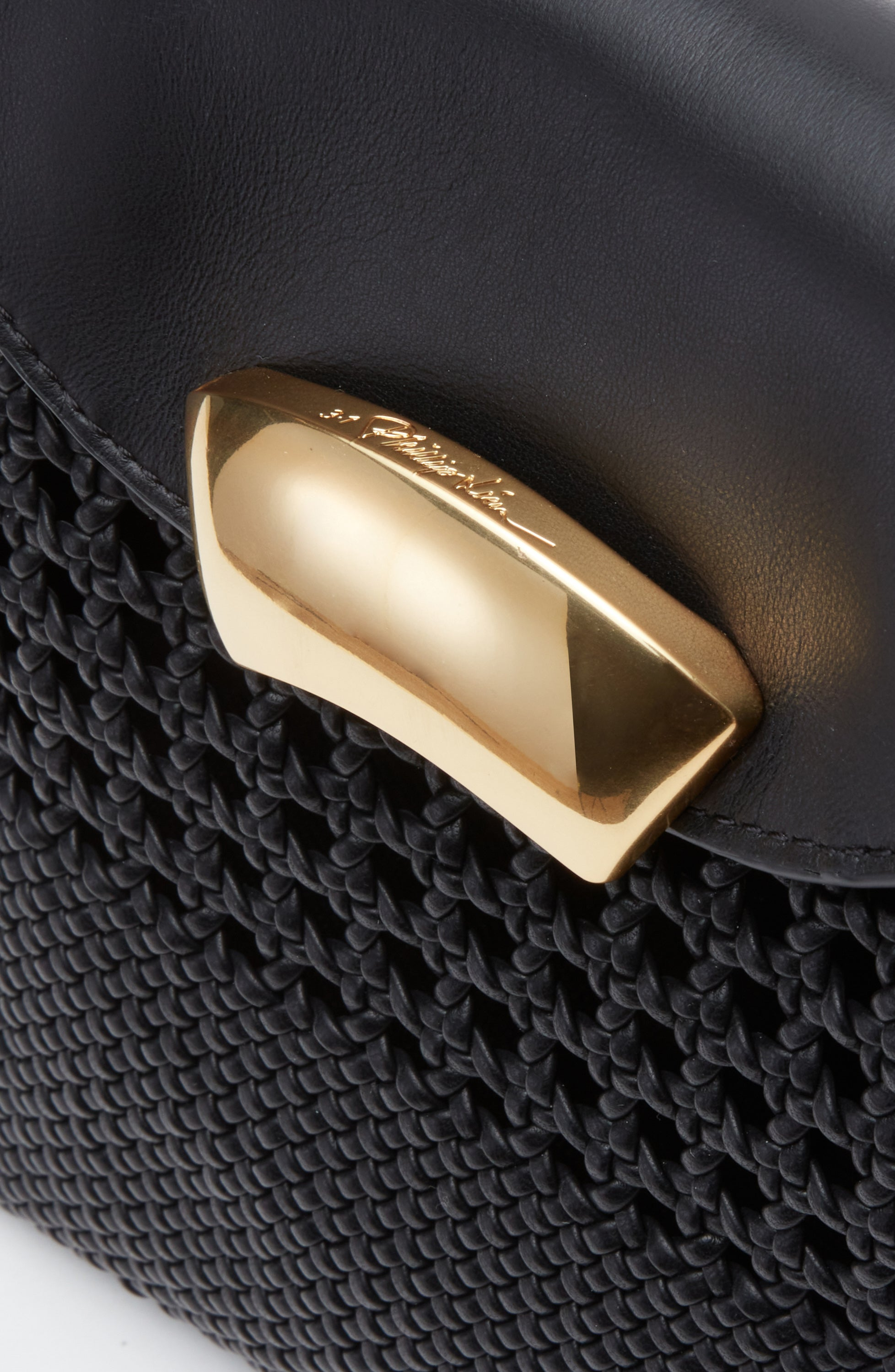 3.1 Phillip Lim ID Soft Shoulder Bag with Macrame, Alternate, color, 