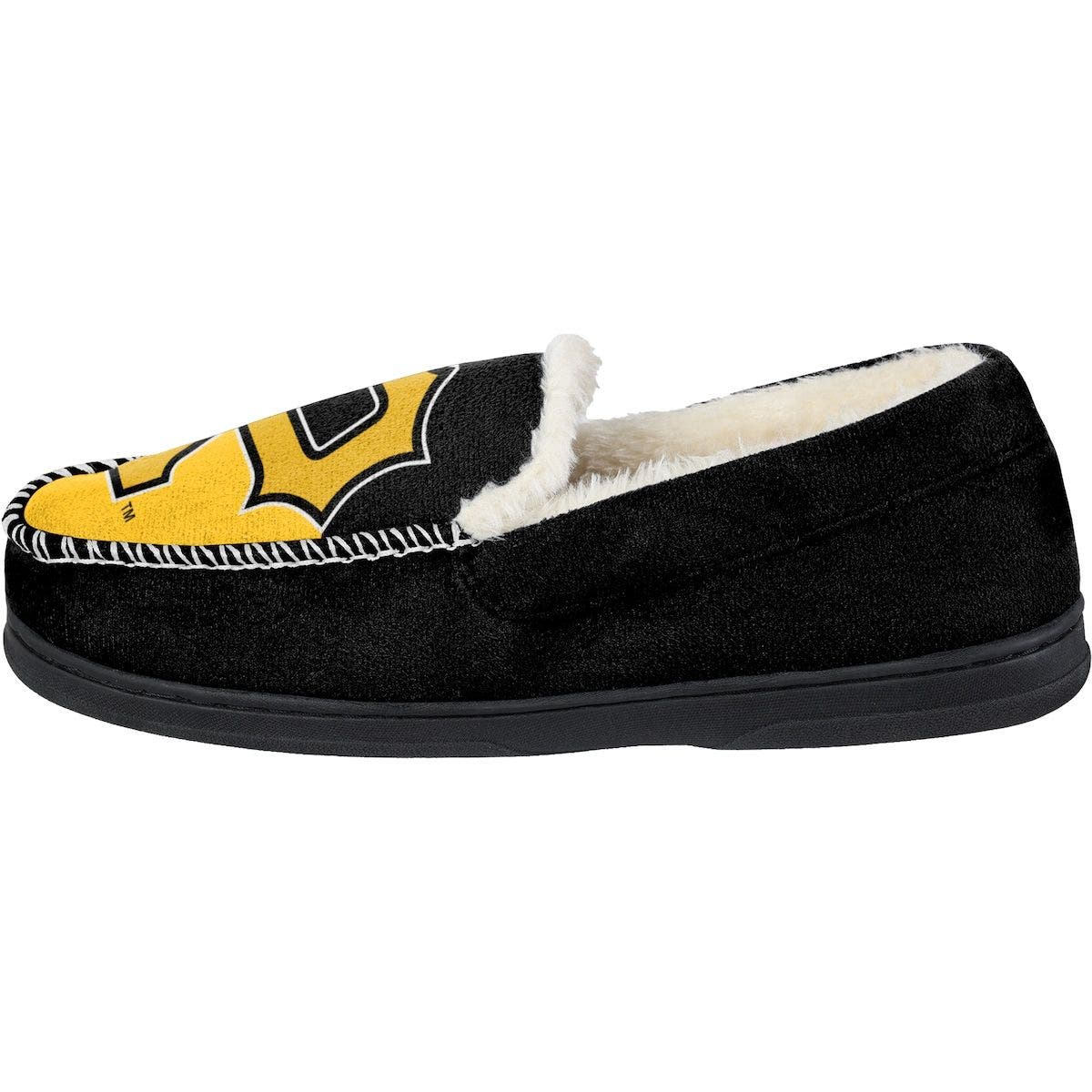 FOCO Men's FOCO Pittsburgh Pirates Colorblock Moccasin Slippers, Alternate, color, 