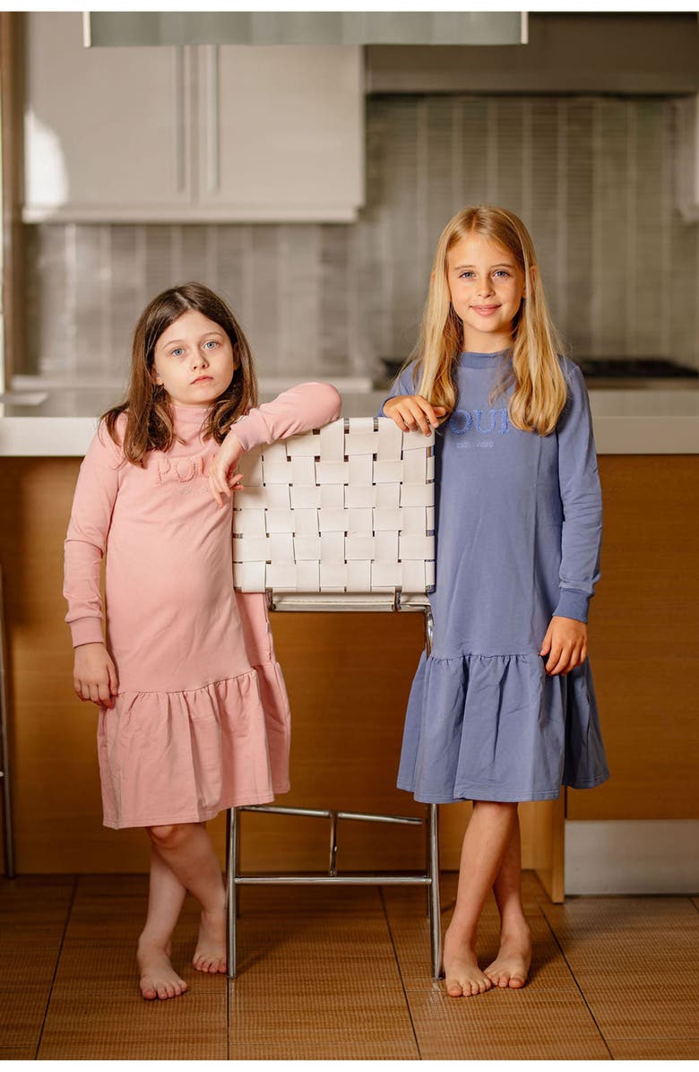 Pouf Sweater Dress, Alternate, color, Pink