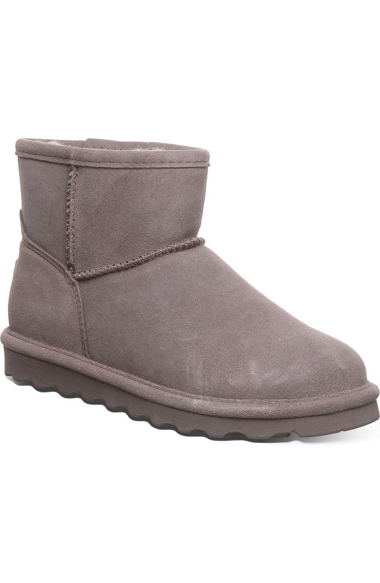 BEARPAW Alyssa Genuine Shearling Lined Boot - Wide Width, Main, color, Cinder