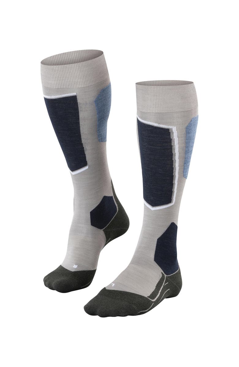 Falke SK6 Pro Ski Socks, Main, color, Mid Grey Melange