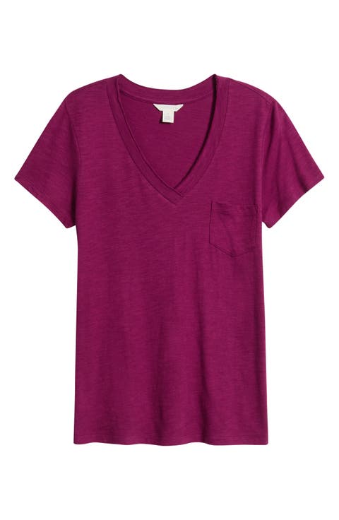 Cotton & Modal V-Neck T-Shirt