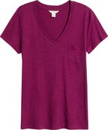 Caslon® Cotton & Modal V-Neck T-Shirt
