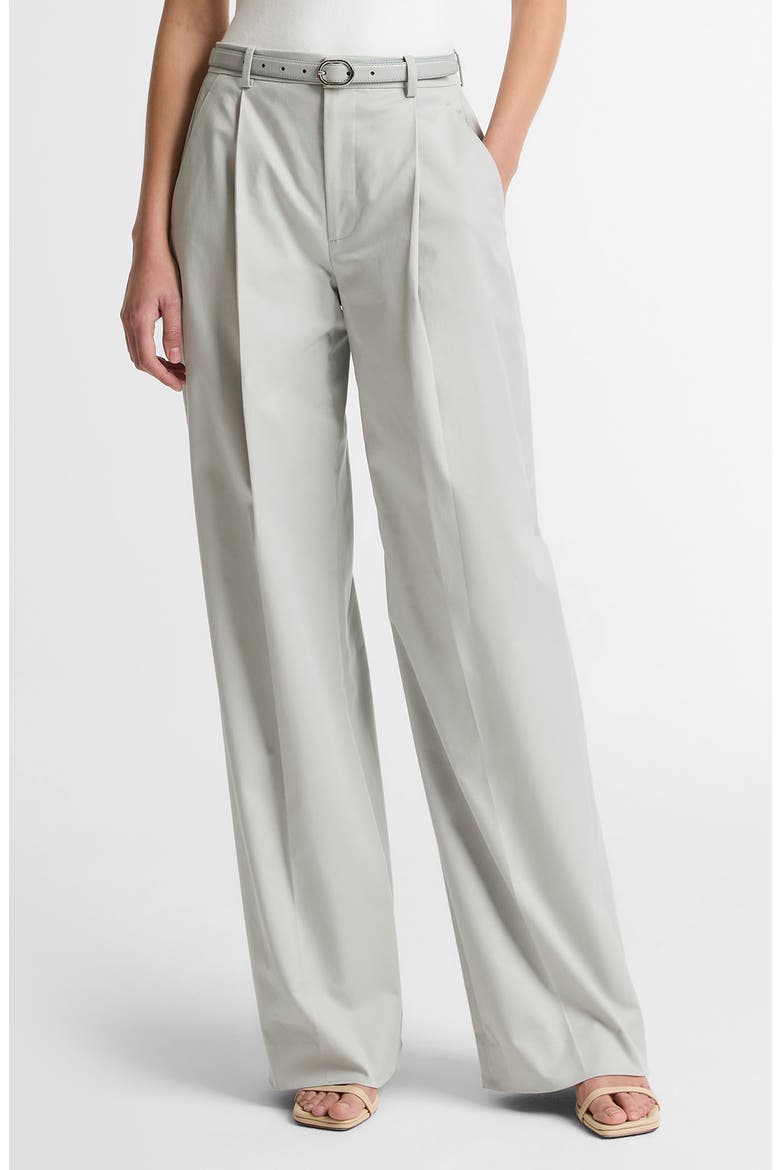 Camille Mid Rise Wide Leg Trousers, Main, color, PALE TIDE
