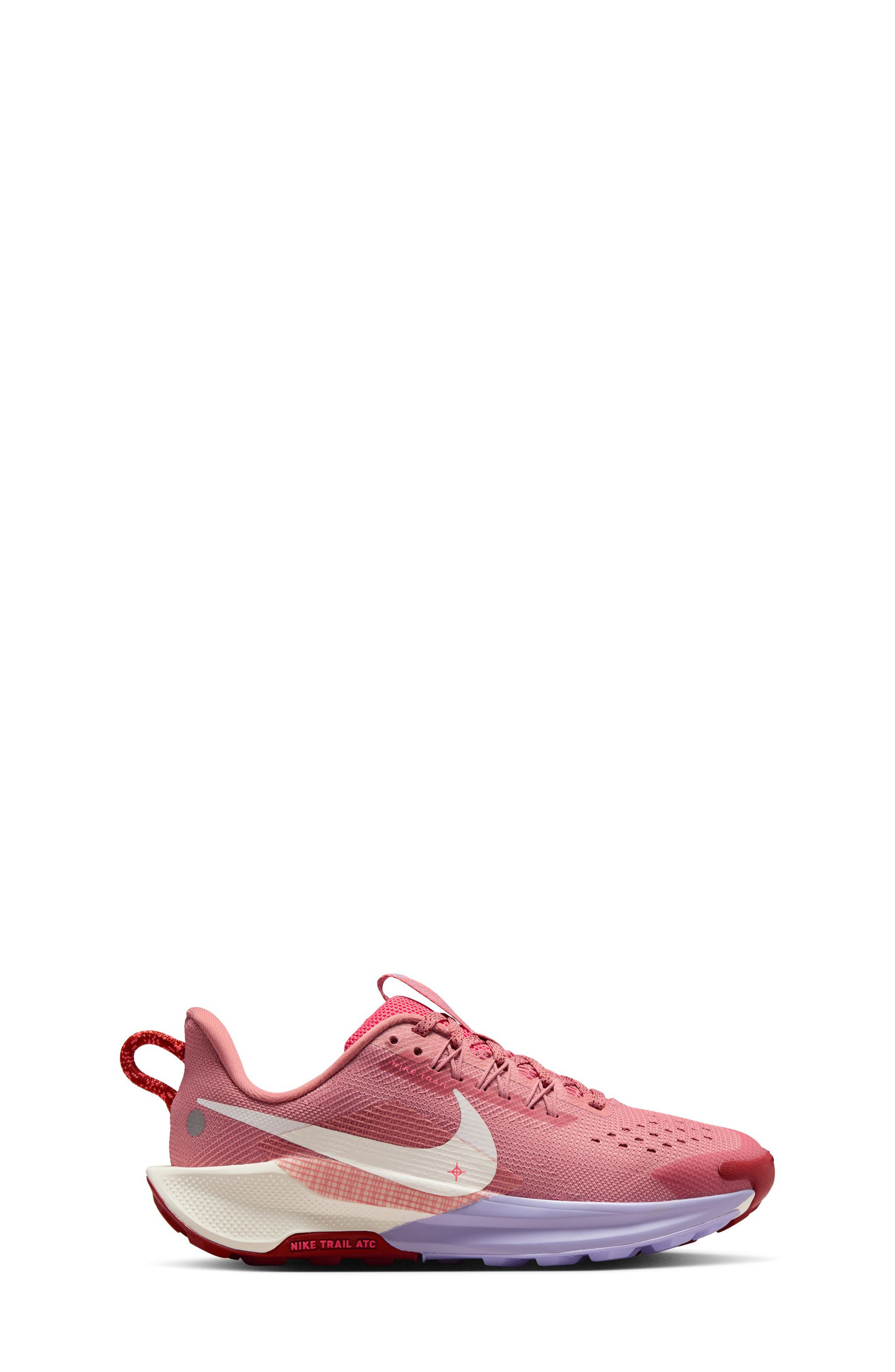 Nike Kids' Pegasus Trail 5 Trail Running Shoe, Alternate, color, Red Stardust/ Mars Stone/ Sail