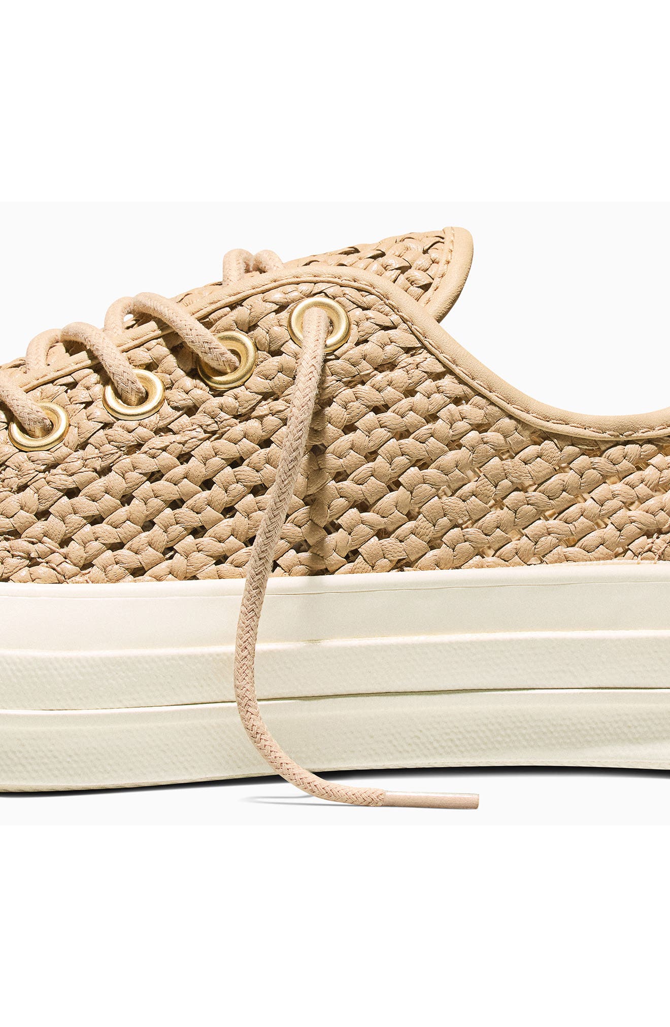 Converse Chuck 70 Woven Leather Low Top Sneaker, Alternate, color, 