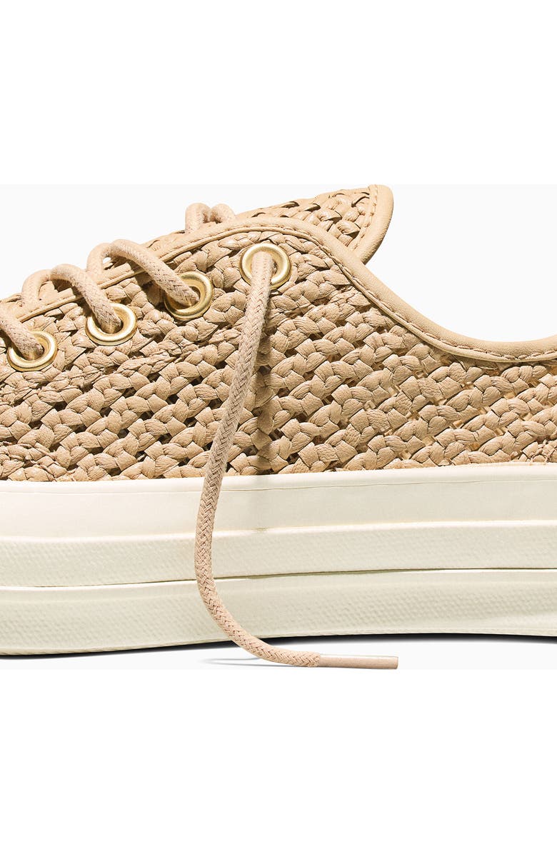 Converse Chuck 70 Woven Leather Low Top Sneaker, Alternate, color,