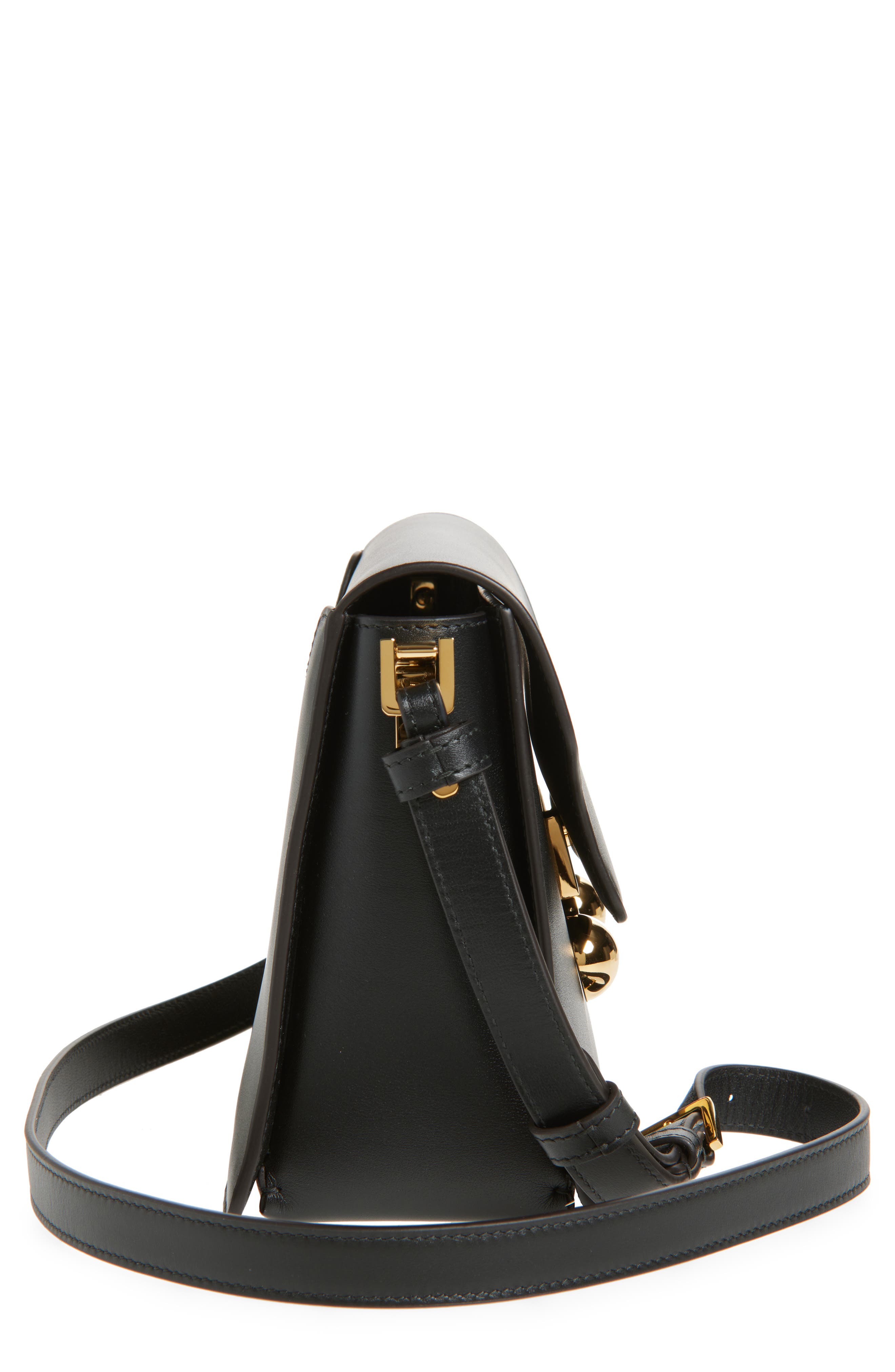 Marni Medium Trunkaroo Leather Shoulder Bag, Alternate, color, 