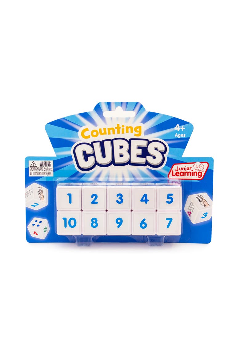 Counting Cubes Educational Learning Set Ten Learning Cubes, Main, color, Multicolored