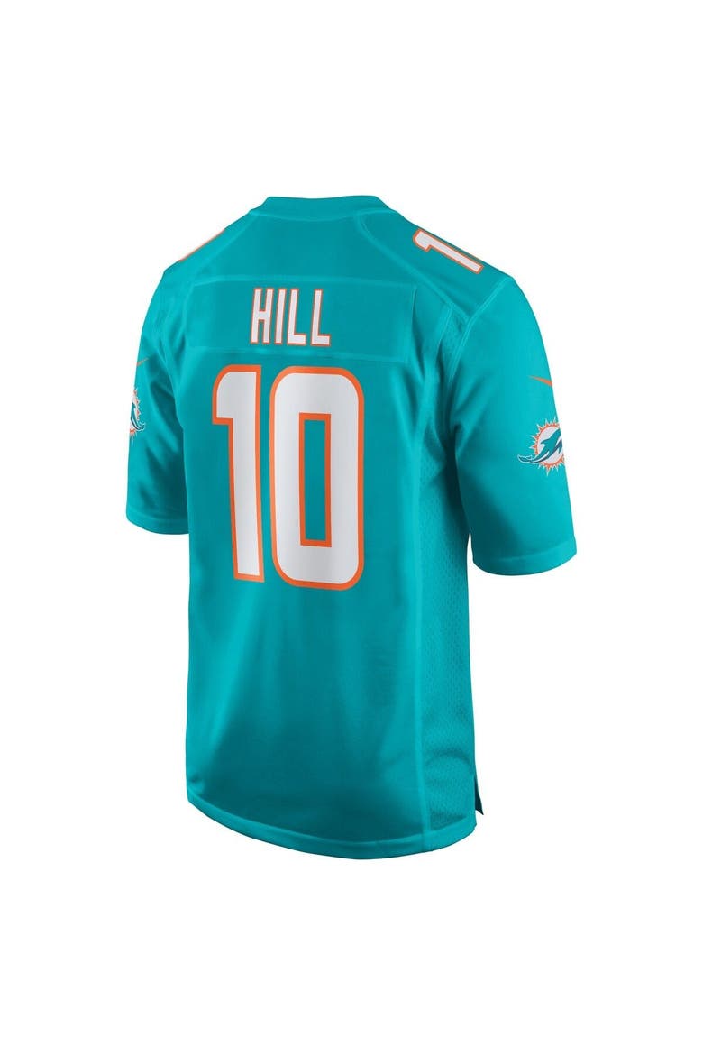 Men's Nike Tyreek Hill Aqua Miami Dolphins Game Jersey, Alternate, color, Aqua