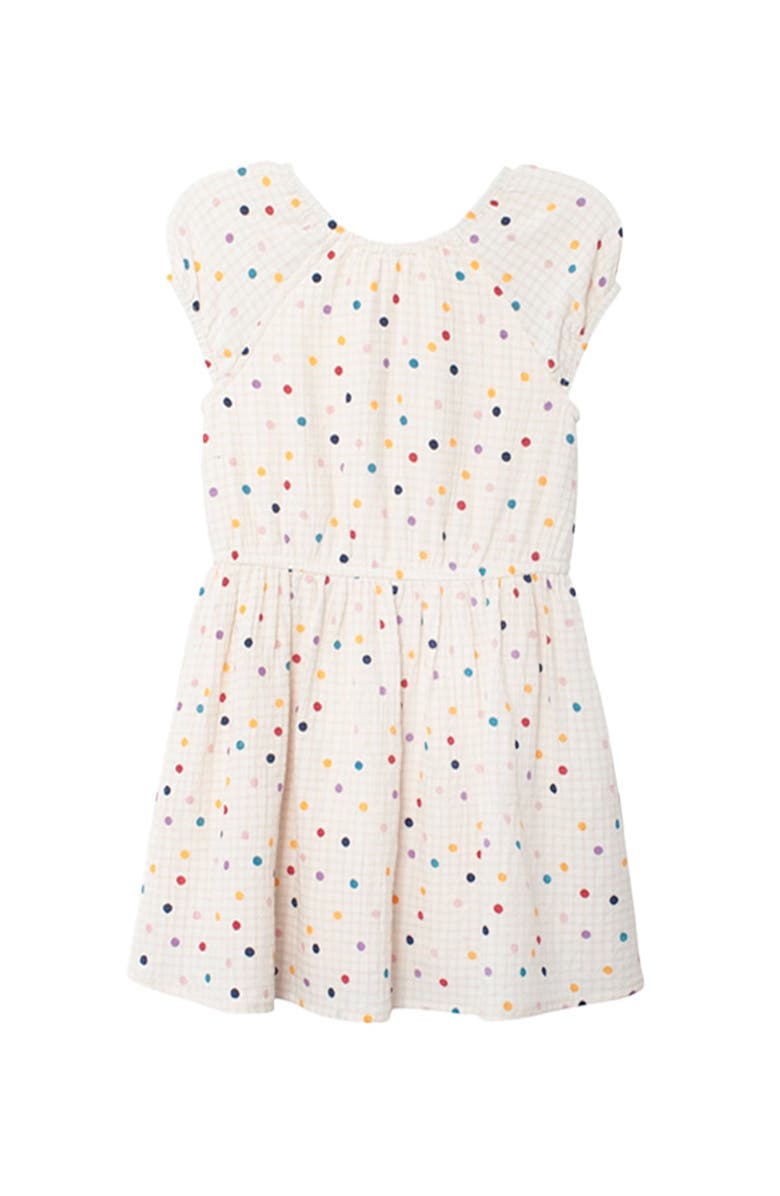 Mabel + Honey Confetti Cutie Cap Sleeve Dress, Alternate, color, Ivory