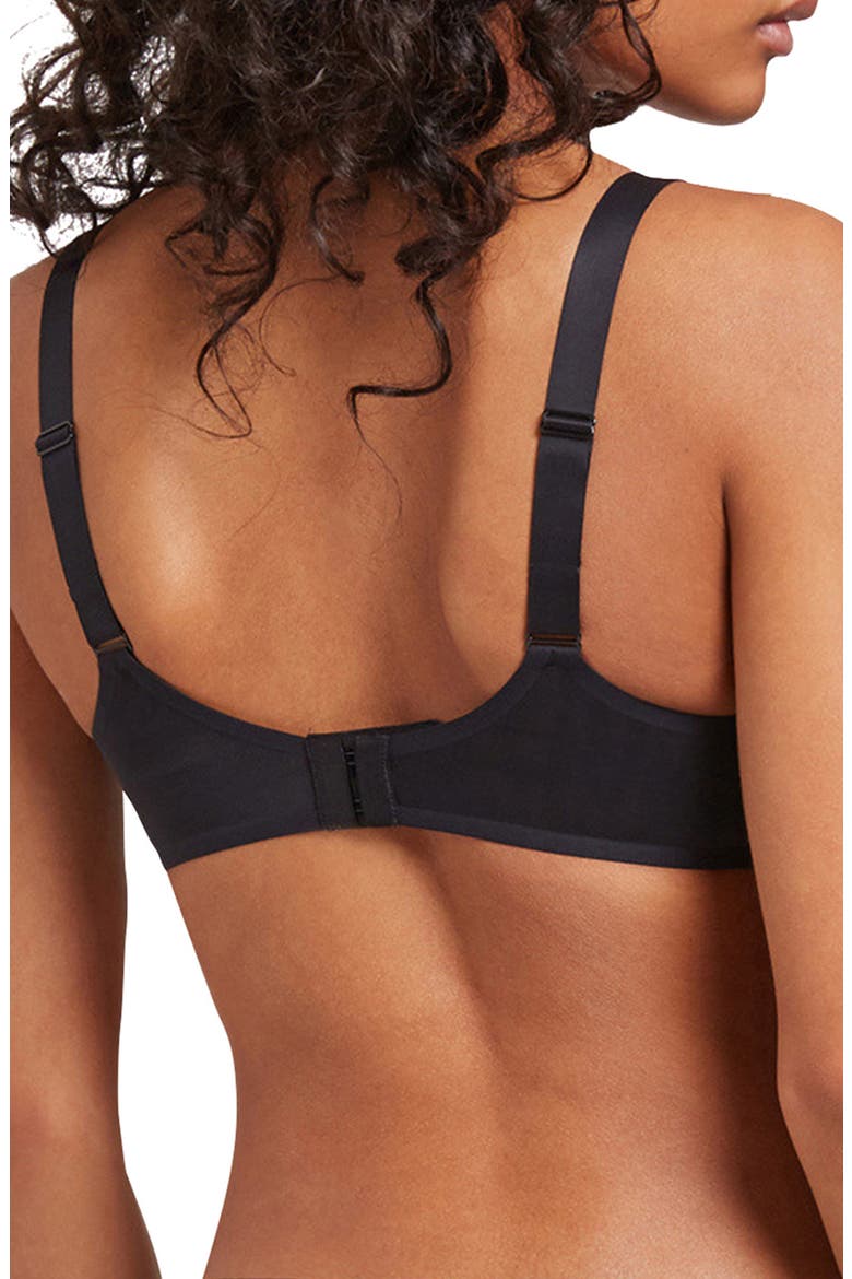 Sheer Touch Underwire T-Shirt Bra, Alternate, color, BLACK
