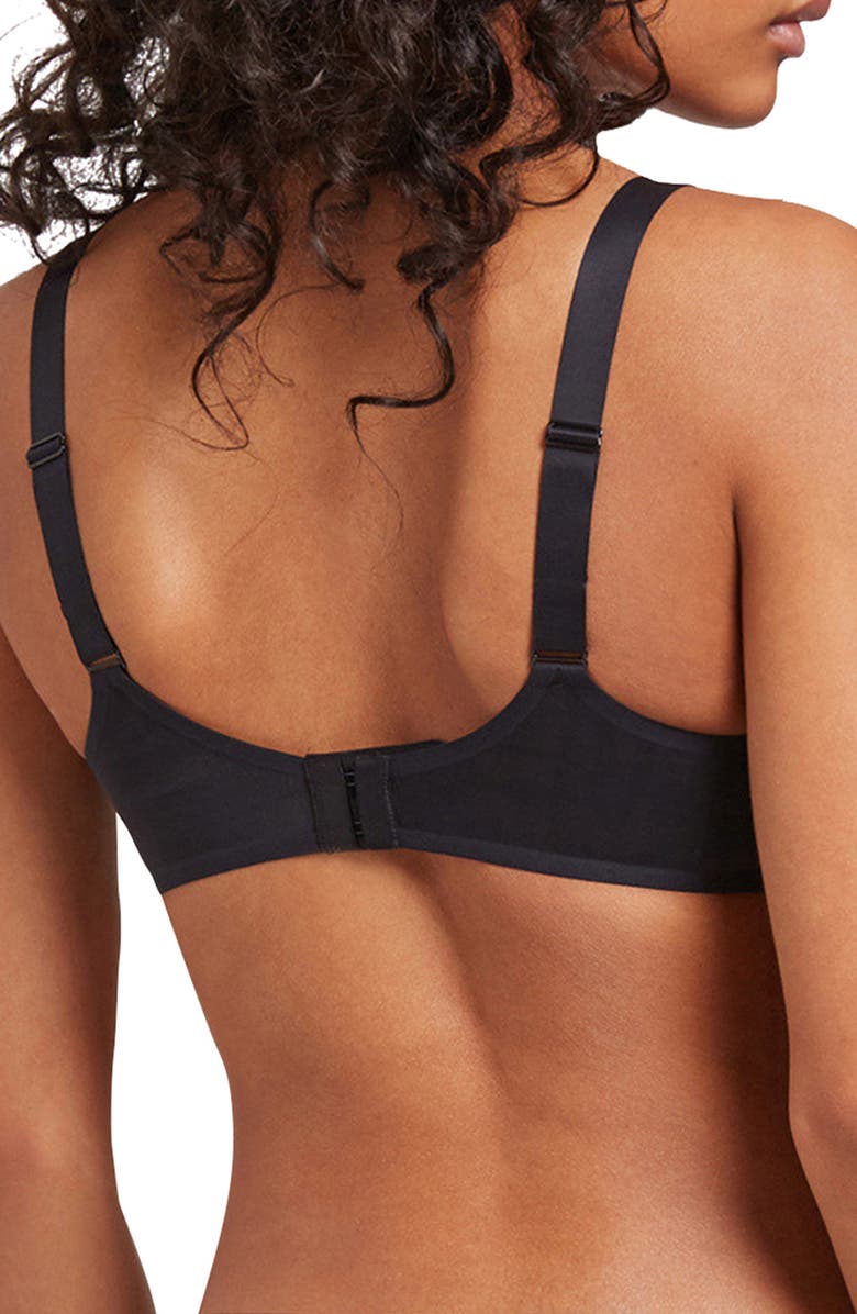 Wolford Sheer Touch Underwire T-Shirt Bra, Alternate, color, Black