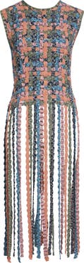 Ulla Johnson Victoria Macramé Knit Cotton Fringe Tank