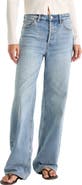 Good American High Waist Wide Leg Jeans