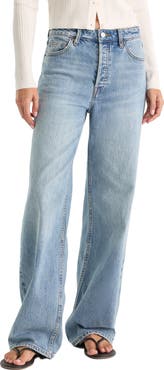 Good American High Waist Wide Leg Jeans