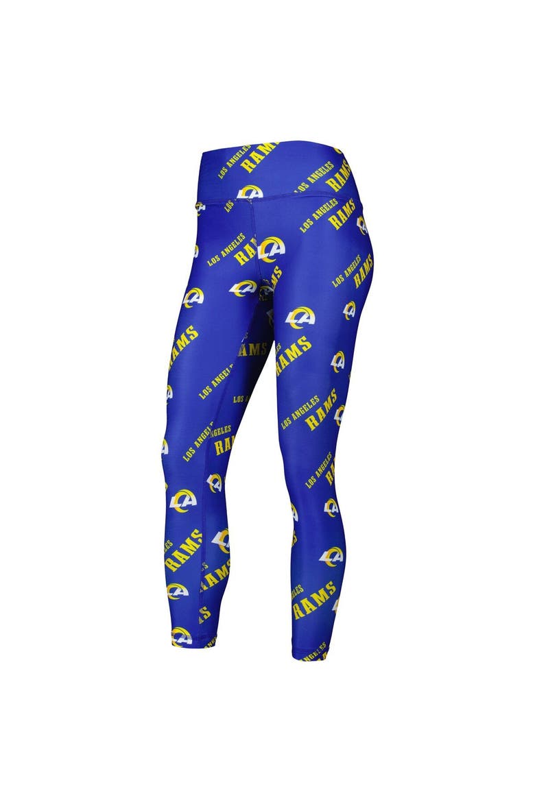 Women's Concepts Sport Royal Los Angeles Rams Breakthrough Allover Print Lounge Leggings, Alternate, color, Royal