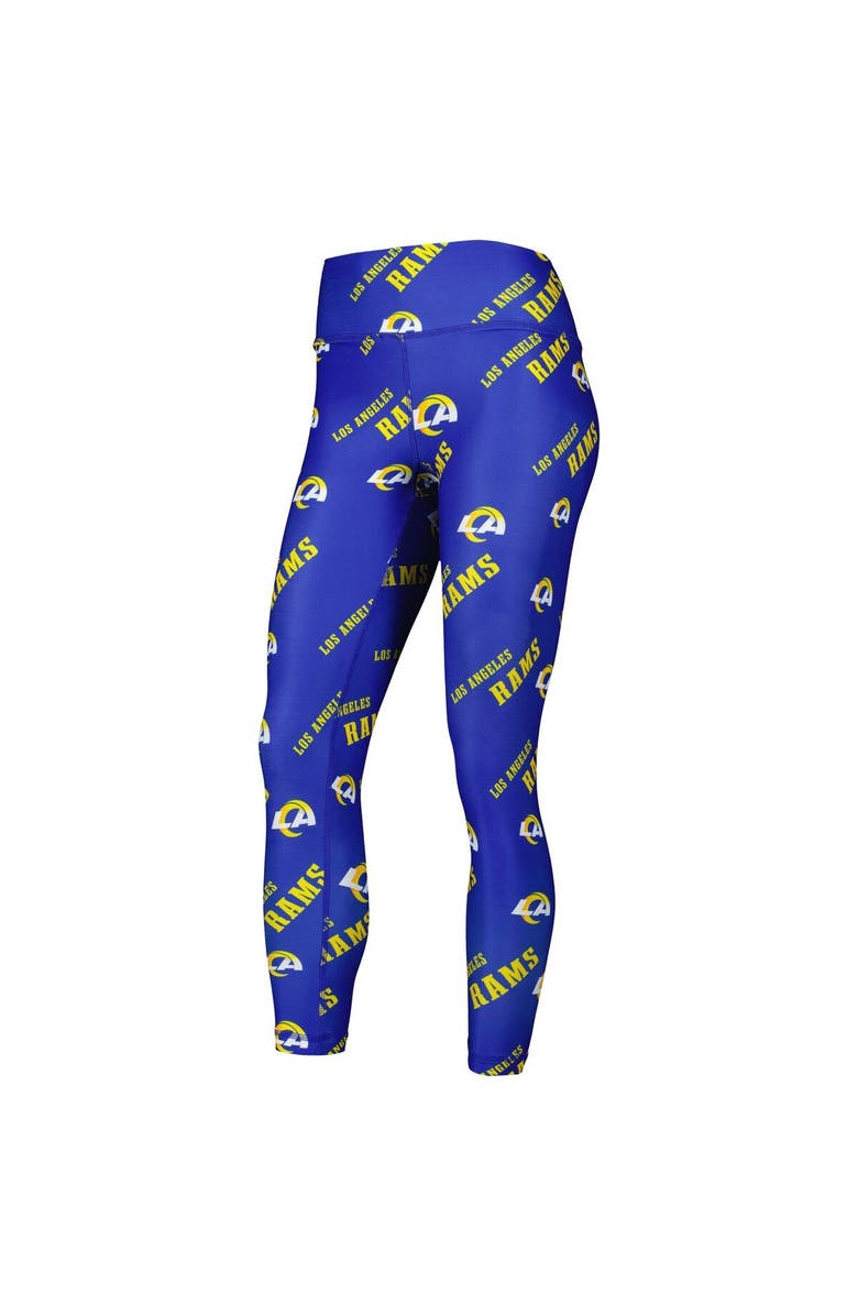 CONCEPTS SPORT Women's Concepts Sport Royal Los Angeles Rams Breakthrough Allover Print Lounge Leggings, Alternate, color, Royal