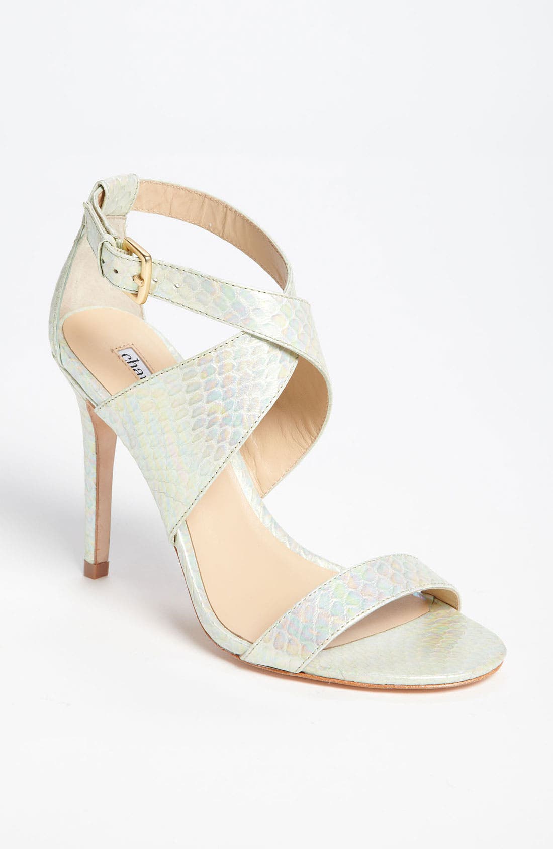 Charles David 'Icon' Sandal, Main, color, MINT IRIDESCENT SNAKE