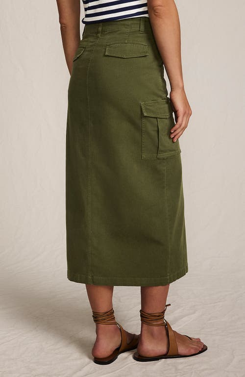Lands' End Cool Fade Cargo Maxi Skirt In Green