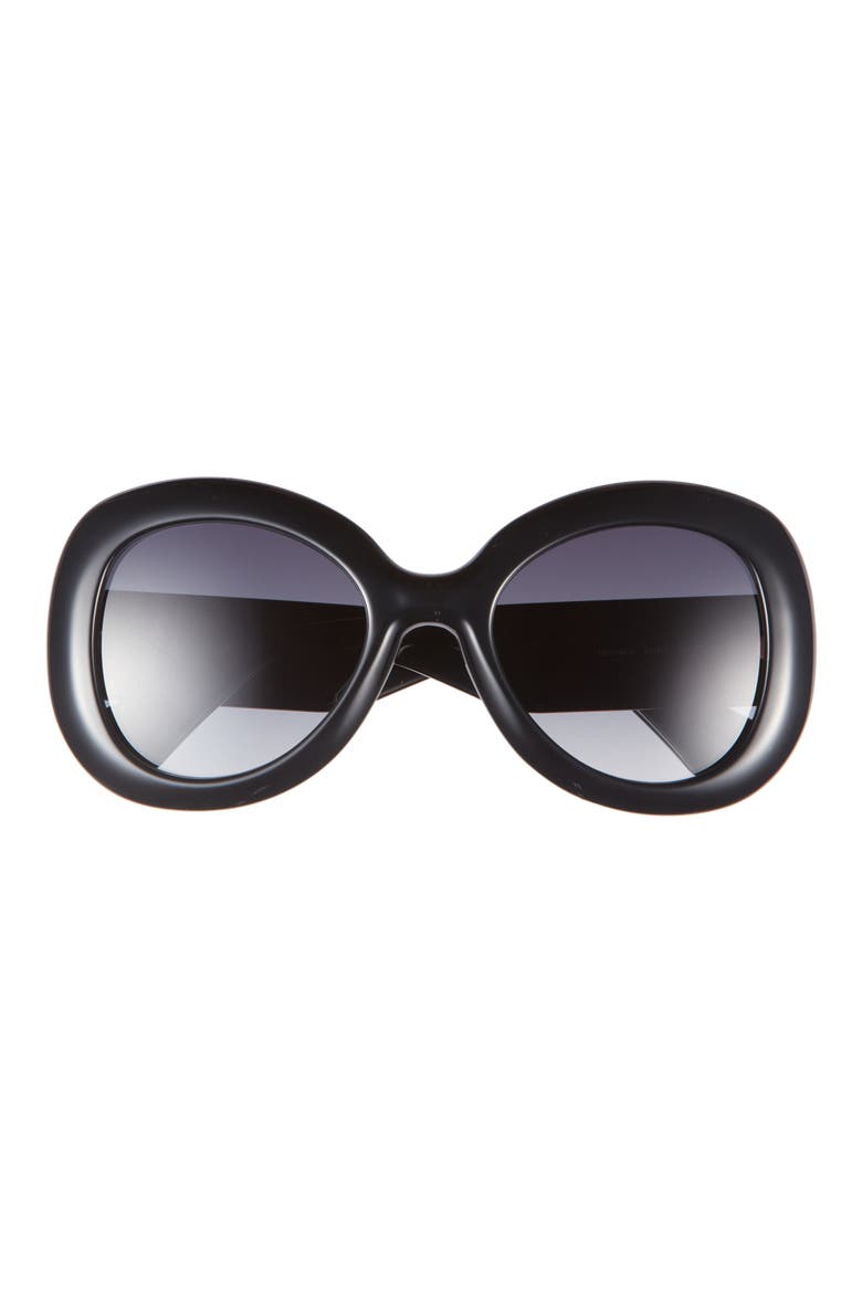 Bubble Oval Sunglasses, Main, color, BLACK