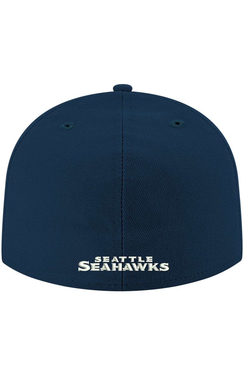 New Era Men's New Era Navy Seattle Seahawks Omaha 59FIFTY Hat, Alternate, color, 