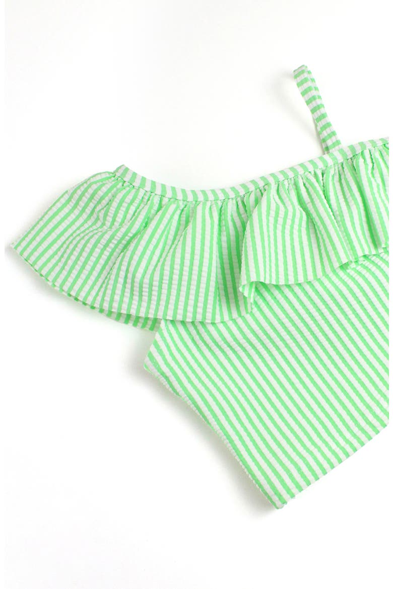 Spring Seersucker Two-Piece Swimsuit, Alternate, color, GREEN