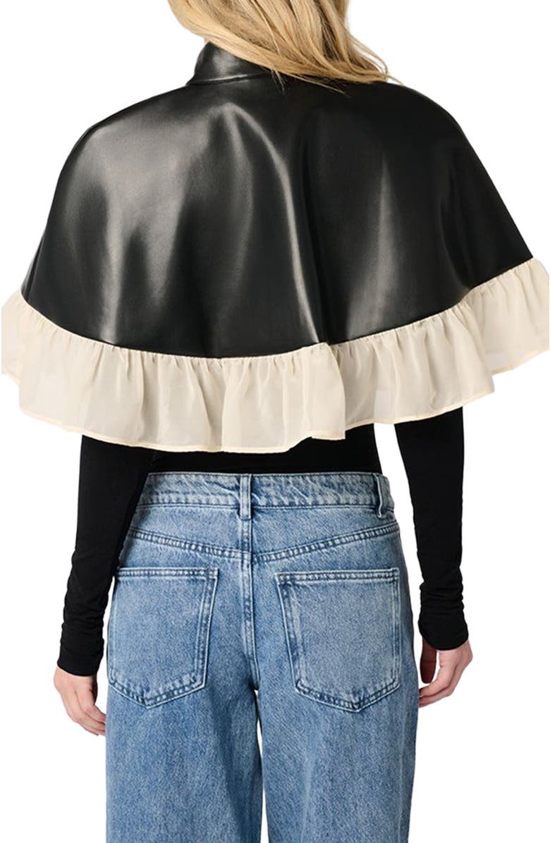 WeWoreWhat Ruffle Cropped Cape, Alternate, color, 