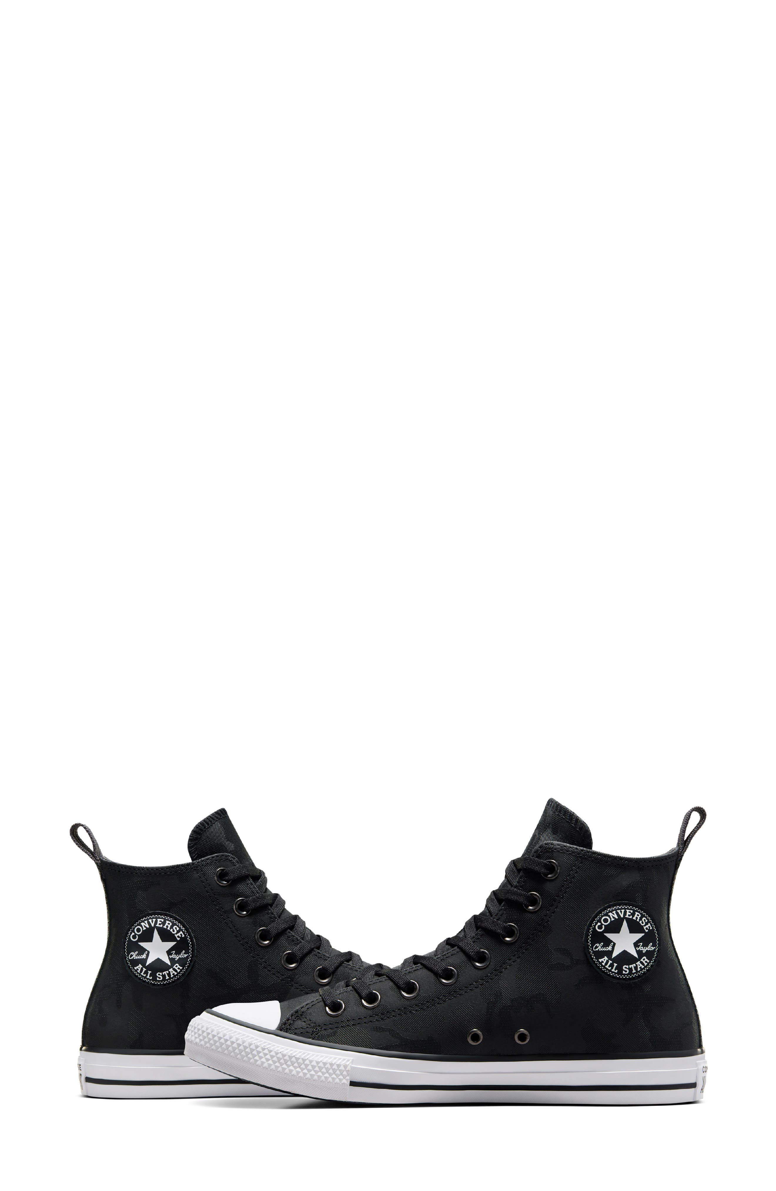 Converse Chuck Taylor<sup>®</sup> All Star<sup>®</sup> Waterproof TecTuff<sup>®</sup> High Top Sneaker, Alternate, color, Black/ Dark Matter/ White