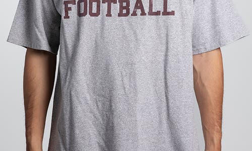 Elwood Vintage Plano Football Tee In Gray