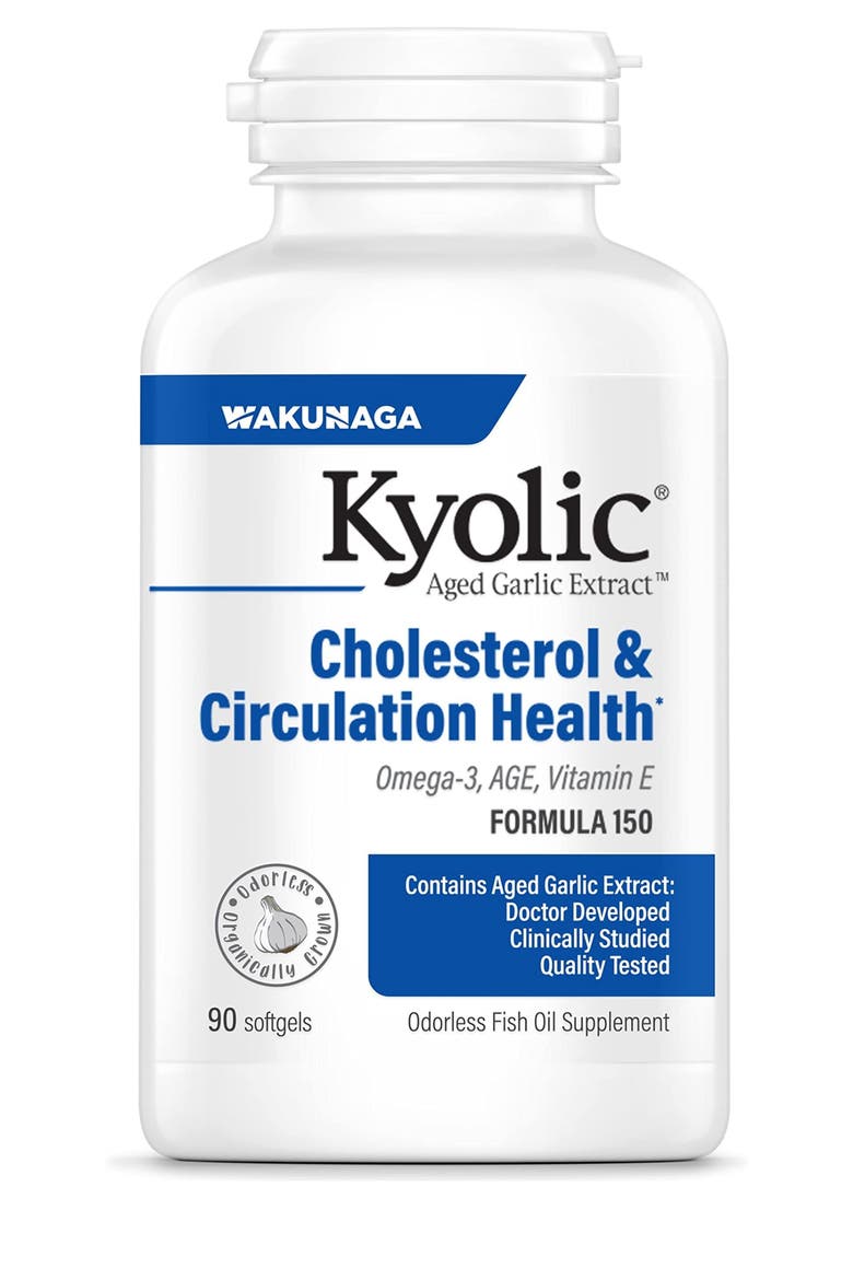 Aged Garlic Extract Formula 150, Cholesterol & Circulation Health, softgels 90 Count, Main, color, None