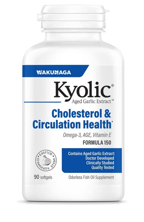 Aged Garlic Extract Formula 150, Cholesterol & Circulation Health, softgels 90 Count